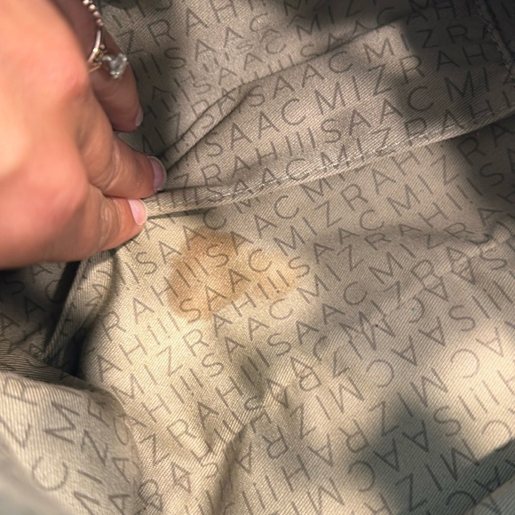 Isaac Mizrahi Leather Turquoise Hobo Shoulder Bag - Picture 10 of 15